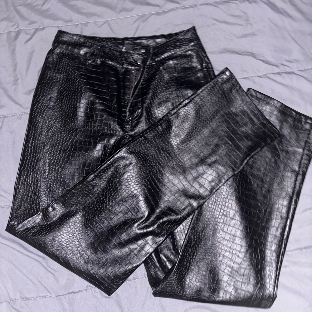 Small Leather Women Pants